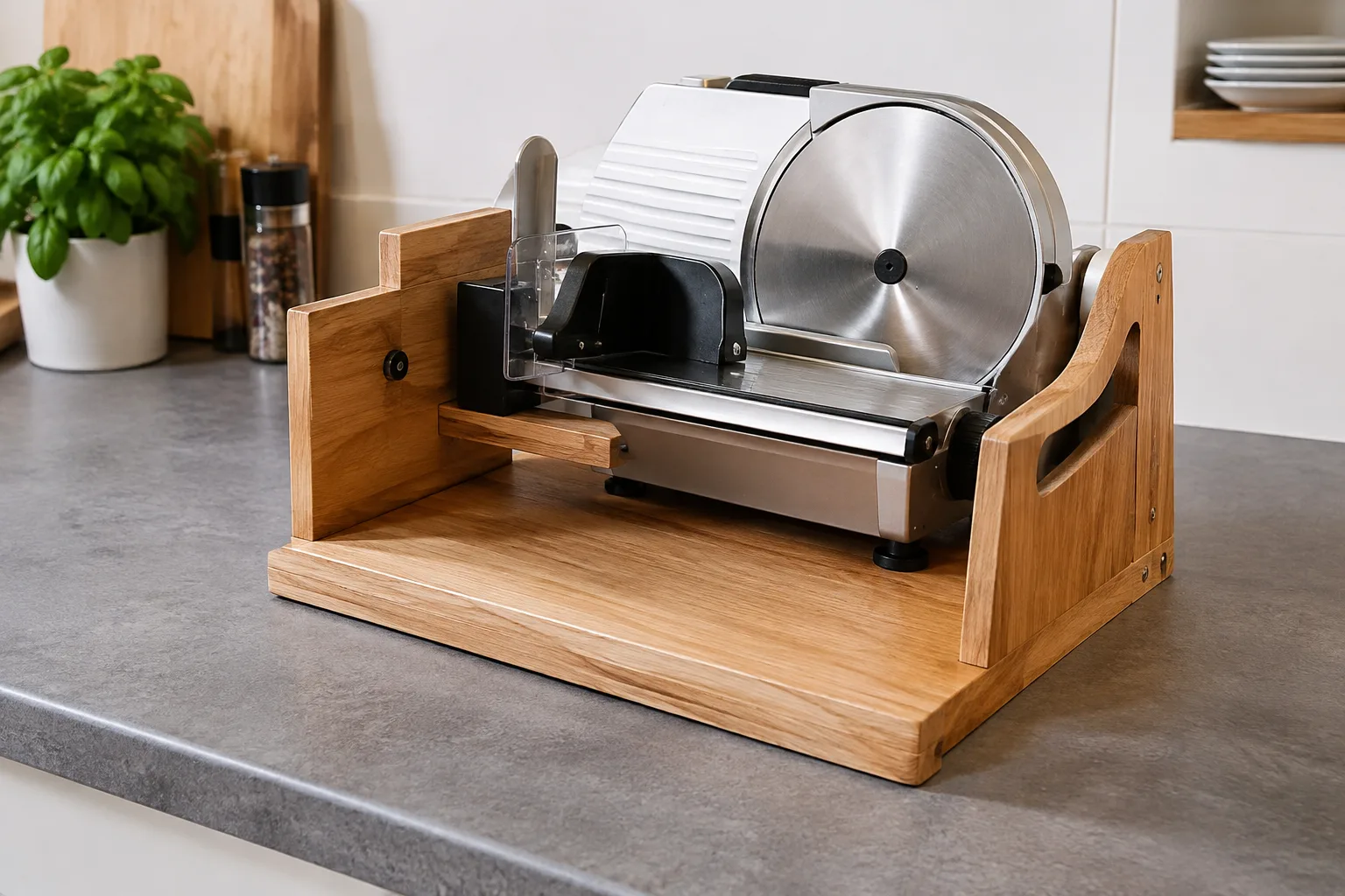Allesschneider DIY: Kuechenstation fuer den Allesschneider selbst planen und bauen
